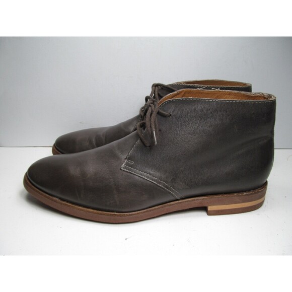 Saks Fifth Avenue Mens Gray  Leather 3 Eye Ankle Boots Size US 13 main image 7